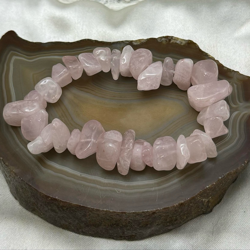 Pink Quartz Stretch Bracelet 16$